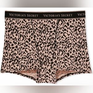 XL XXL Victoria's Secret Logo High Waist Boyshort Panty Leopard